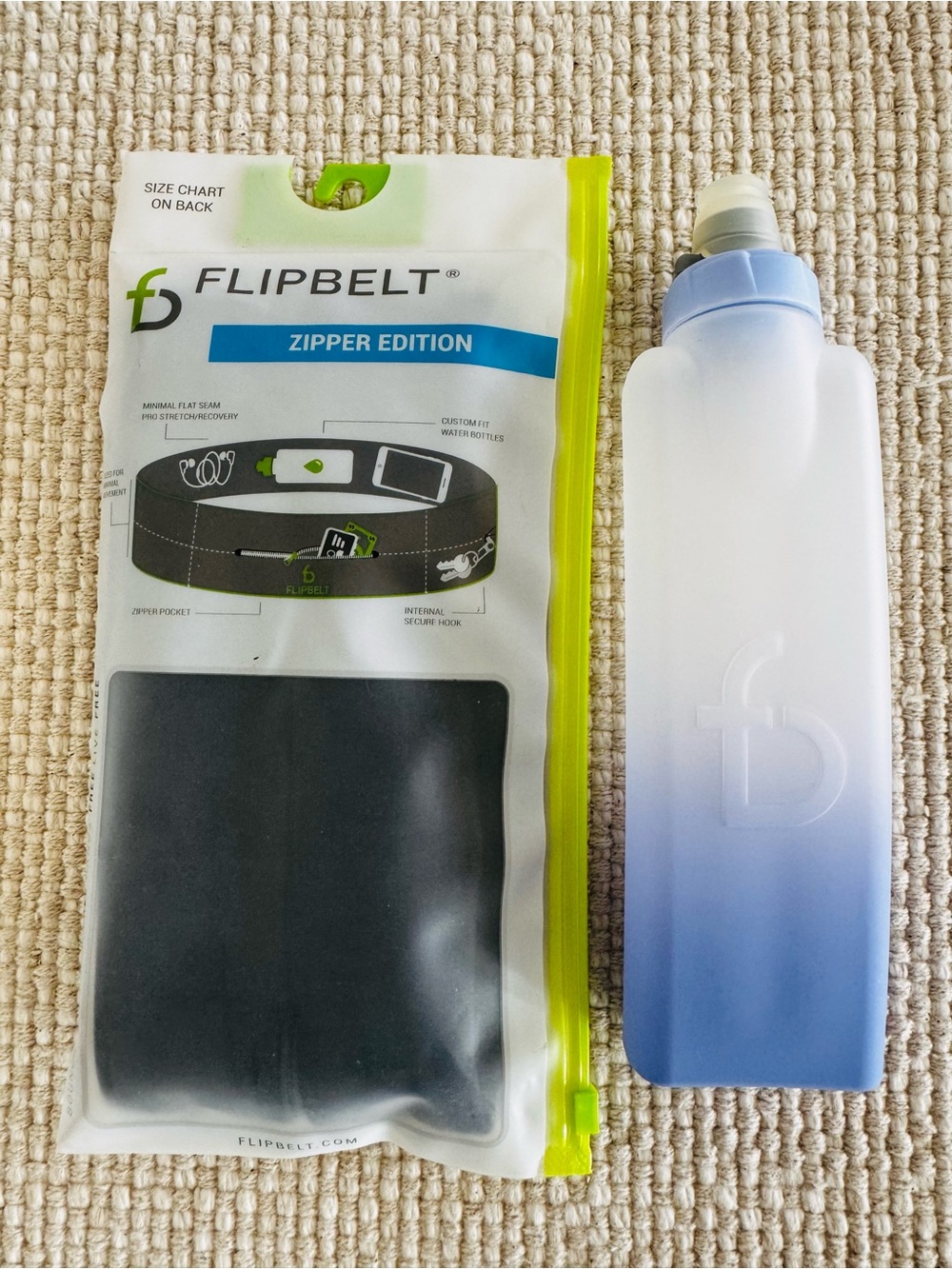 FlipBelt Zipper w/ Arc Water Bottle